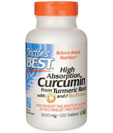 Doctor's Best High Absorption Curcumin C3 Complex 120 Tablets